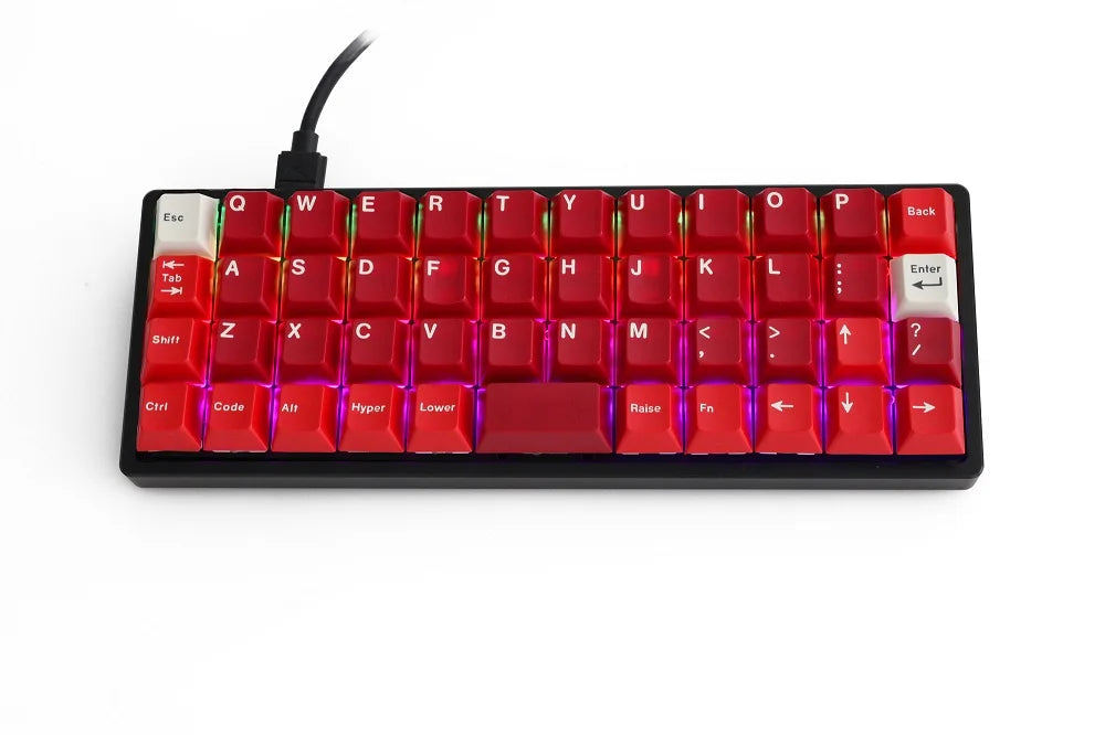 bm40rgb bm40 rgb 40% hot swappable Mechanical Keyboard PCB programmed via firmware rgb switch underglow type c planck