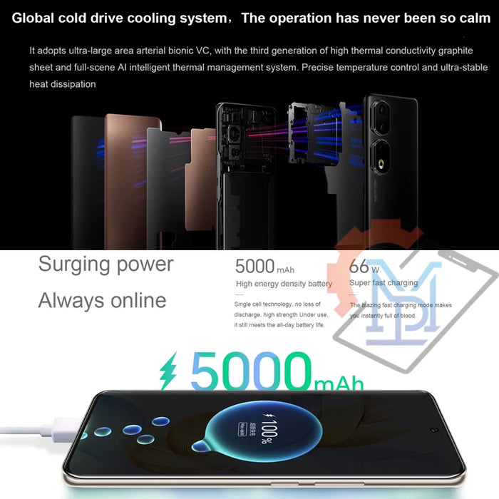 New Original HONOR 90 5G Mobile Phone 6.7 Inches 120Hz Screen Snapdragon 7 Gen 1 Camera 200MP Battery 5000mAh NFC Smartphone