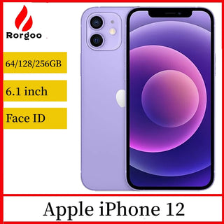 Apple iPhone 12 64GB/128GB/256GB ROM Unlocked Mobile phone Face ID 6.1" OLED Screen A14 Bionic chip 12MP Camera 12 5G Smartphone
