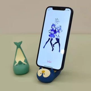 Cartoon Cute Animal Phone Stand Modern Simple Household Creative Desktop Decoration Penguin Dolphin Aquarium Mobile Phone Holder