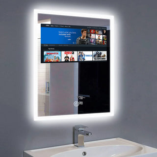 Led Bathroom Mirror With Blue Light Touch Screen Led Smart Mirror For Bathroom With Wifi