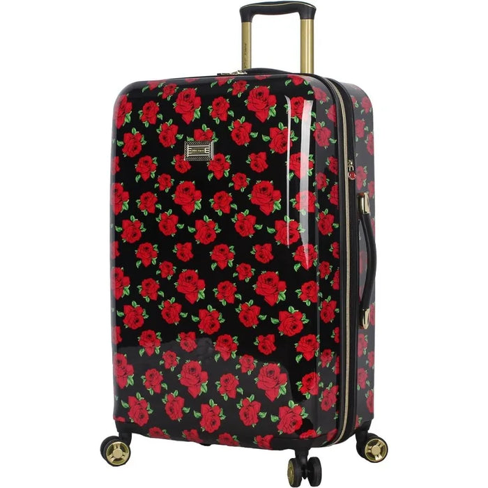 26 Inch Checked Luggage Collection - Expandable Scratch Resistant (ABS + PC) Hardside Suitcase - Designer Lightweight Bag