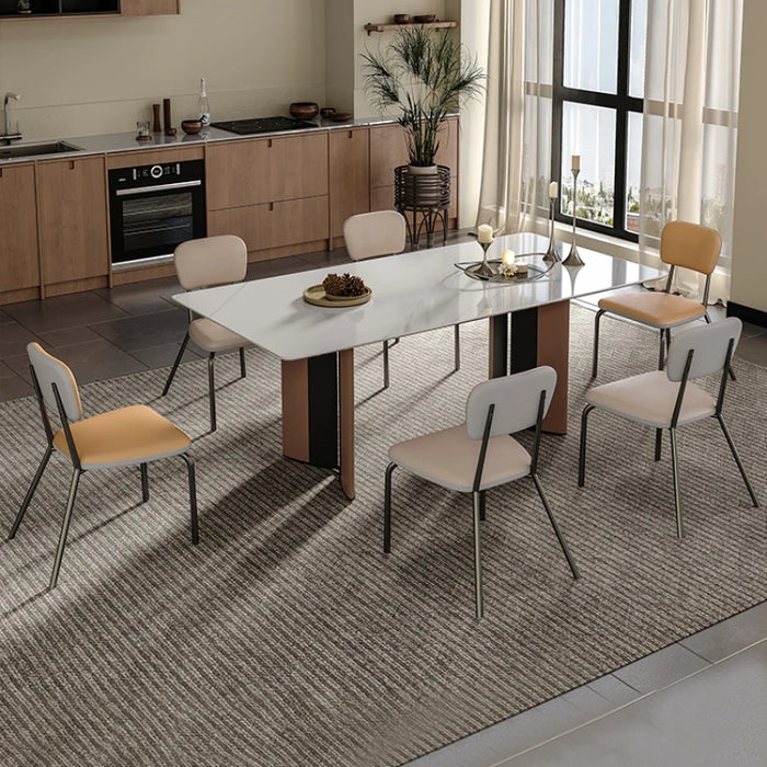 White Slate Dining Room Chairs Kitchen Modern Rooms Service Table Multifunction Home Furniture Restaurant Bord Bwrdd Tables Cafe