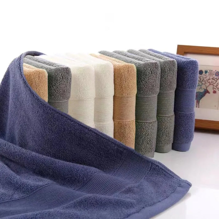 10 PCS 100% Cotton Towel Sets Shower Face Towel for Beach Hotel High Qualit and Soft 35 X 75cm