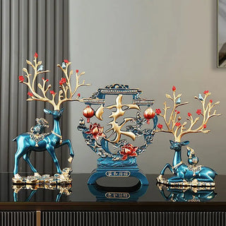 Creative Deer Decoration Living Room TV Cabinet Exquisite Ornament Modern Simple Household Resin Decoration Crafts Wedding Gift
