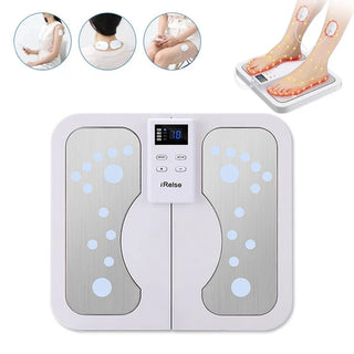 Electric Foot Massager EMS Physiotherapy Pulse Sole Massage Pedicure Machine Foot Legs Improve Circulation Machine Low Frequency
