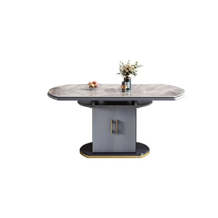 Garden Table Study Expandable Dining Mid Century Round Slate Dinning Kitchen Console Islands Mesa Home Industrial YX50DT