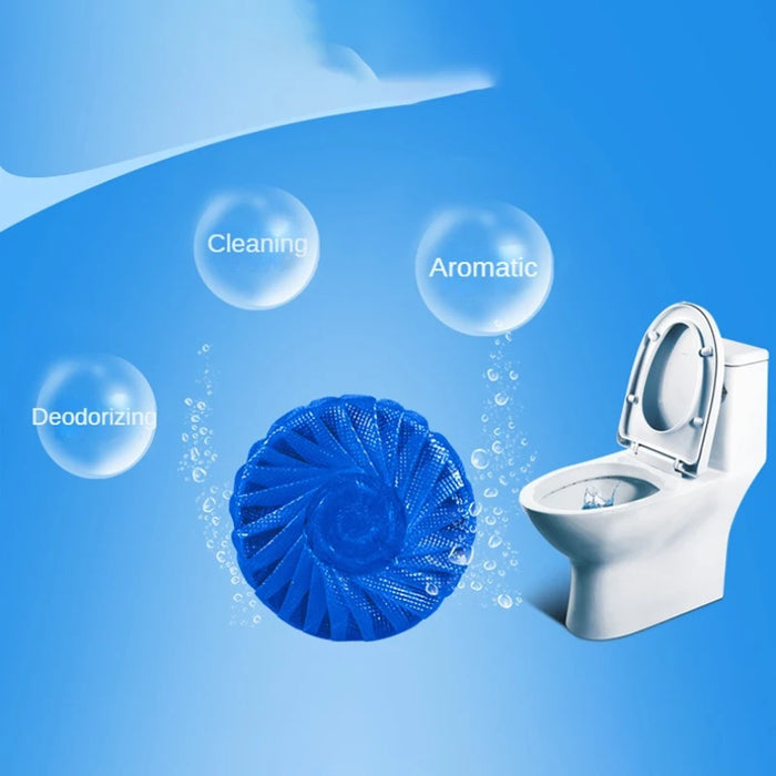 1/5/10 Bags Toilet Cleaner Deodorizer Blue Bubble Restroom WC Automatic Flushing Tablets Effective Long-term Cleaning Freshener