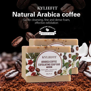 KYLIEFIT Arabica Coffee Brightening Soap, Deep Cleaning, Smooth, Exfoliating Skin, For All Skin Types