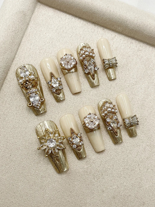 Hand-made LUXURY high quality European and American Middle east amazing beautiful supper shining rotating  artificial nails