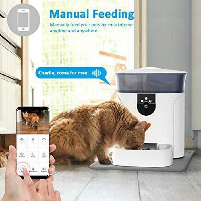 Weego Automatic Dog Cat  Food Dispenser Wifi Smart Pet Food Feeder with Camera