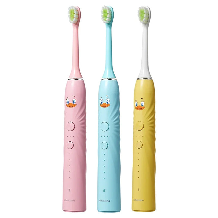 OEM Custom Cartoon Sonic Electric Rechargeable Cartoon Smart Children Toothbrush For 3-15 Year Old Kids