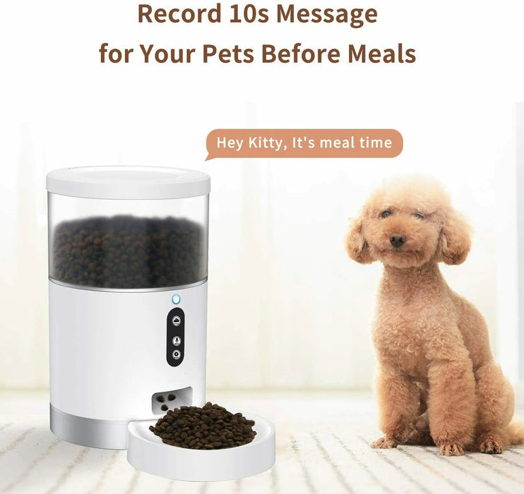 Manufacturer wholesale remote WiFi connection pet feeder intelligent remote cat dog feeder