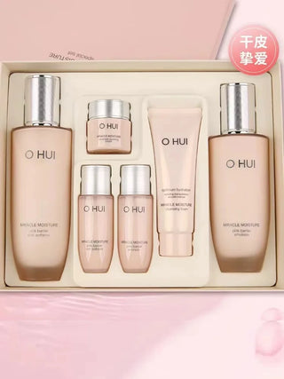 Korean SkinCare Ohui Pink Miracle Hydration Set Toner Lotion Moisturizing Repairing Nourishing Face Cream Hydrate Rare Beauty