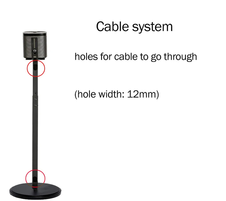 (1 pair=2pcs) SF10L 82.5cm-114cm round column base adjust surround sound speaker display floor stand Q930 Q990B Q30B Q90B 9500S