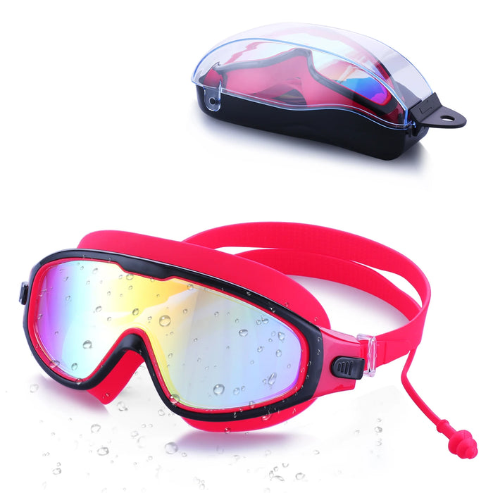 Automatic buckle swimming goggles to wear look like sunglasses fit over sunglasses swim goggles adult