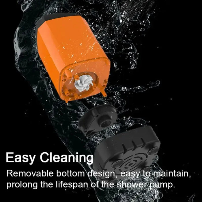 Simple Outdoor Camping Shower Pump Waterproof with Digital Display for Camping Travel Family Rental Portable Electric Shower New