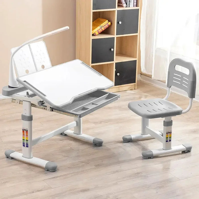 Adjustable School Desk Writing Minimalist White Plastic Table Children Nordic Table Enfant Avec Chaise Home Furniture