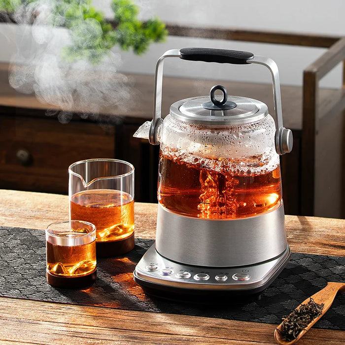 Fully automatic tea maker flower teapot health pot black tea spray steam teapot mini glass pot
