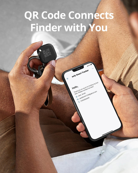 eufy Security SmartTrack Link Works With Apple Find My Key Finder Bluetooth Tracker For Earbuds and Luggage Phone Finder IOS