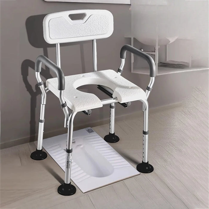 Folding Toilet Stool Bed Storage Chair Chaise Toilette Collapsible Mobile Bathroom Comfortable Hanger Footrest Chaise Foot Bath