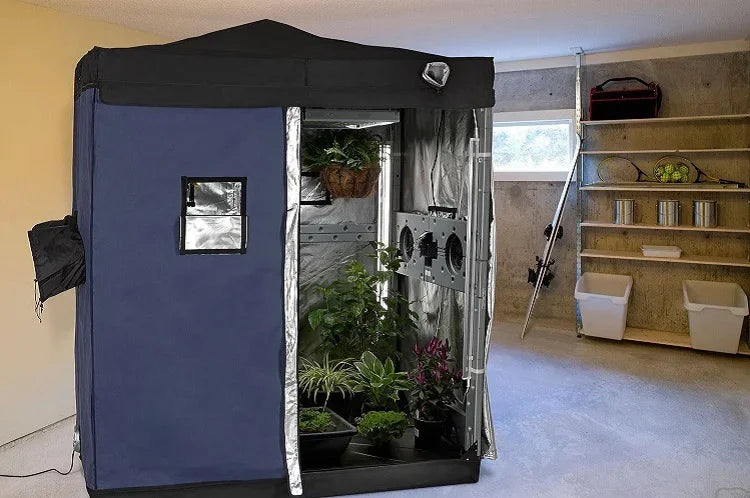 Customized Poly Garden Greenhouse Dark Room Hydroponic Complete Grow Tent Grow Light Kits 240*120*200cm