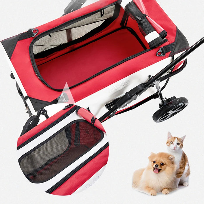 Gear Double Pet Strollers Small Dogs For Dogs Cat Dog Stroller