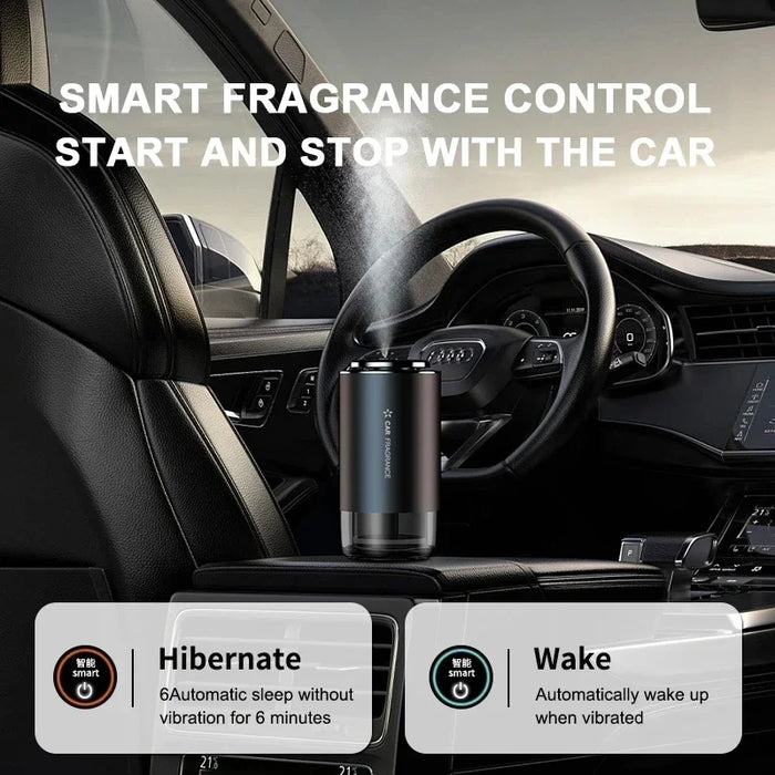 Mini Car Perfume Aroma Diffuser Car Air Essential Oil Diffuser Smart Purifier Adjustable Concentration Home Fragrance Mist Maker