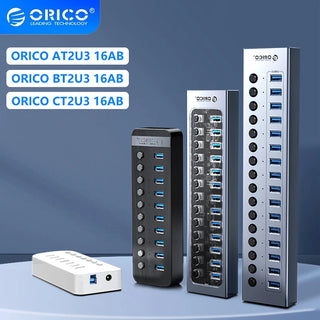 ORICO USB Hub 3.0 USB 3 0 Hub Multi USB Splitter Power Adapter Multiple Expander 3.0 Hub With Switch For Laptop Accessoriess