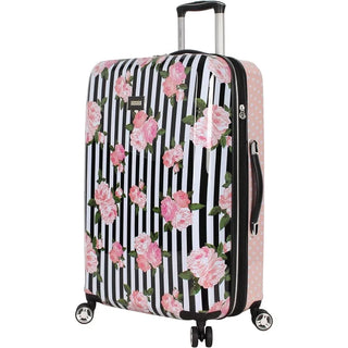 26 Inch Checked Luggage Collection - Expandable Scratch Resistant (ABS + PC) Hardside Suitcase - Designer Lightweight Bag