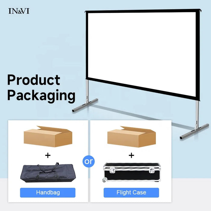 84 Inch Portable Projector Screen 16:9 Retractable Projector Screen 3D Projector Screen For Home