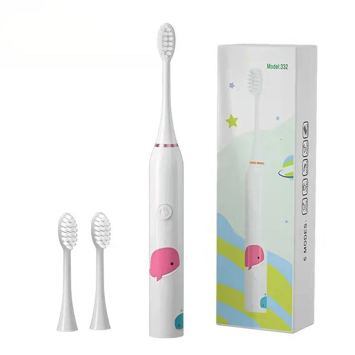 Rechargeable Toothbrush Cartoon Children Toothbrushes For 3-15 Year Old Kids Waterproof Electric Toothbrush