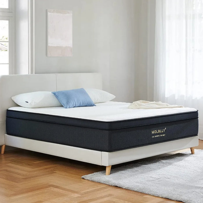 Full Mattress, 12 Inch Hybrid Mattress in a Box with Gel Memory Foam, Individually Wrapped Pocket Coils Innerspring,