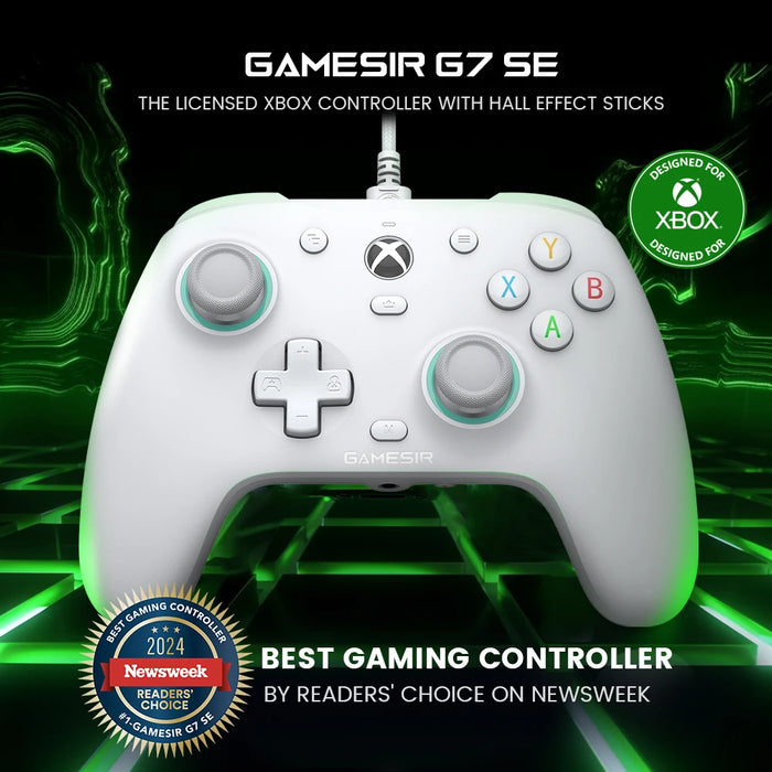 GameSir G7 SE Xbox Gaming Controller Wired Gamepad for Xbox Series X, Xbox Series S, Xbox One, with Hall Effect joystick para pc