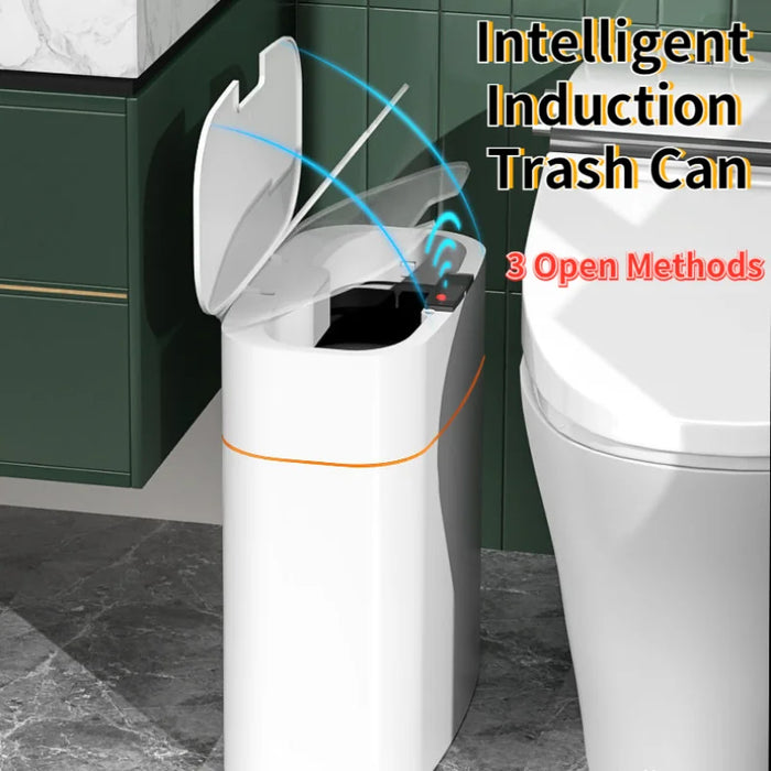 Hot Selling Kitchen Storage Box Trash Can Induction Small Car Box Automatic Smart Dustbin Smart Trash Bin