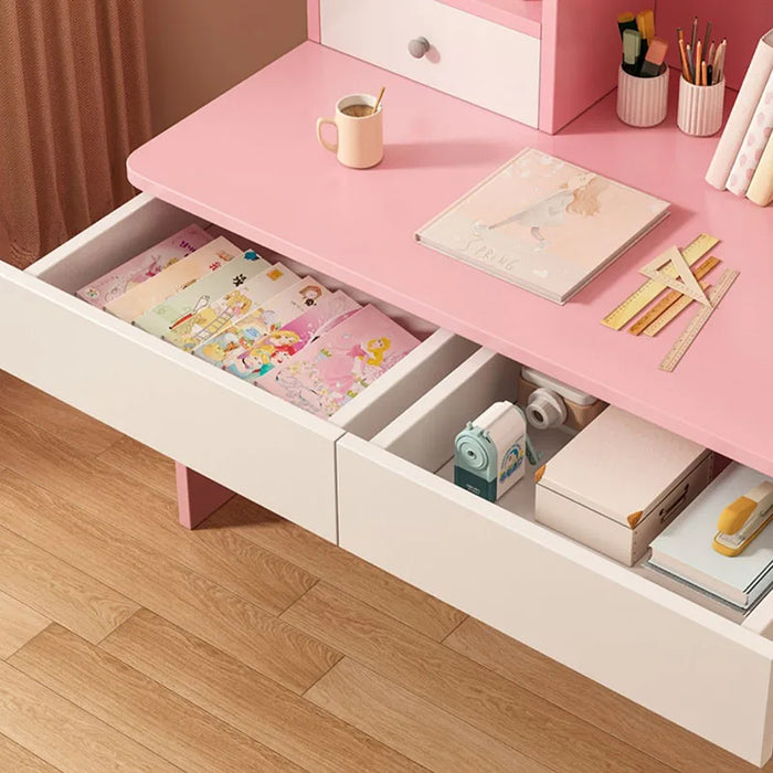 Painting Minimalist Desk Nordic Children Writing Reading Table Aesthetic Drawers Table Enfant Avec Chaise Children Furniture