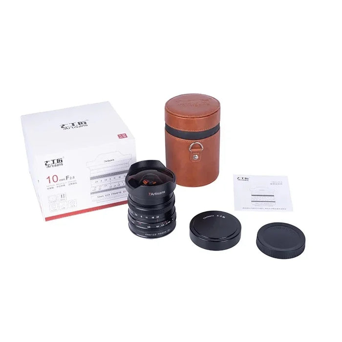 7Artisans 10mm F2.8 Full Frame Manual Focus Camera Lens 8 Groups 11 Elements Fish-Eye Len for E/L/Z/R-Mount Camera Lens