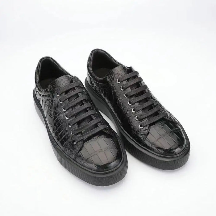 BATMO 2024 new arrival Crocodile Skin causal shoes men,male Genuine leather shoes 028