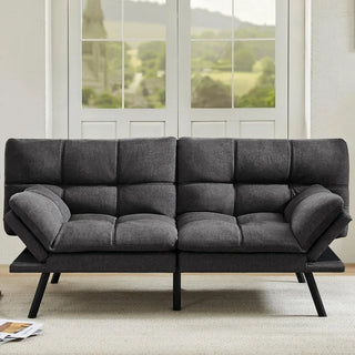 Sleeper Futon Sofa Couch Bed, Memory Foam Couch, Convertible Living Room Couch, Apartment, Studio, Office, Meeting Room,