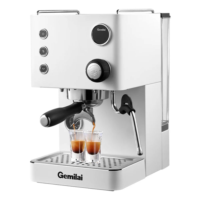 New Stock CRM3007L Luxury 2 In 1 With Milk Frother Small Professional Latte Cappuccino Espresso Coffee Maker Machine