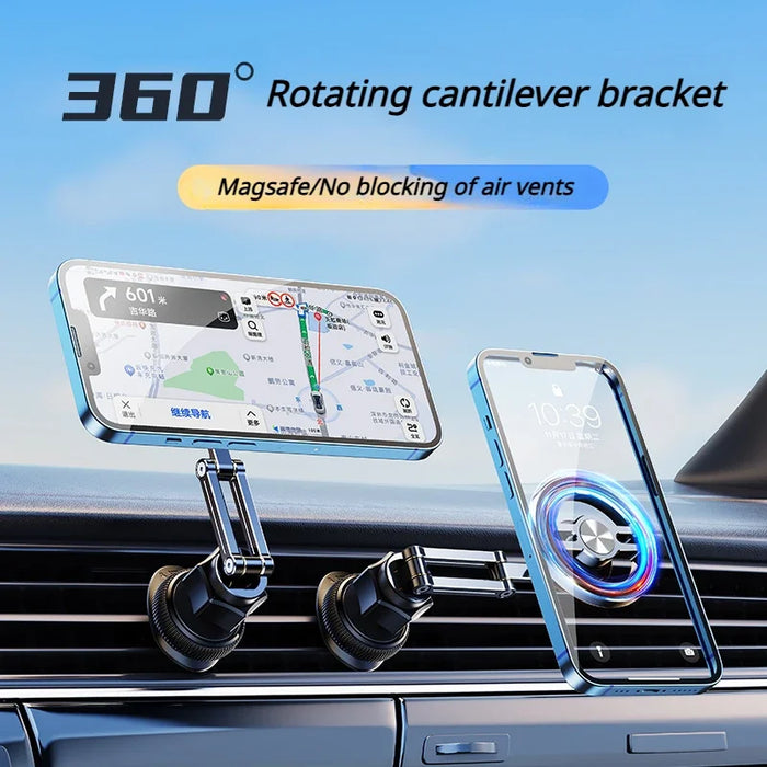 Eary Car Magsafe Phone Holder Magnetic Airout Phone Stand Multi-angle Adjustmnet High Load Bearing Stable Phone Bracket