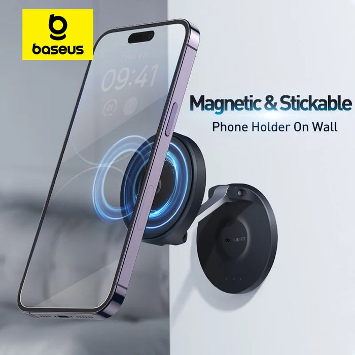 Baseus Magnetic Phone Stand for iPhone 15 14 Pro Max MagSafe Magnet Suction Wall Holder for Samsung Universal Adjustable Stand