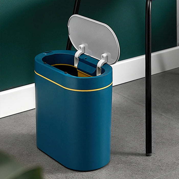 9L Trash Can Automatic Smart Sensor Trash Bin Household Storage Bucket Kitchen Bathroom Waterproof Trash Bin for Toilet Bedroom