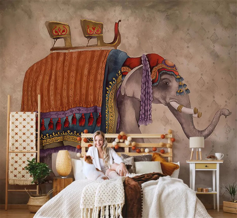 custom papel de parede abstract art retro elephant 3d wallpapers for living room TV background wallpaper mural Home decoration