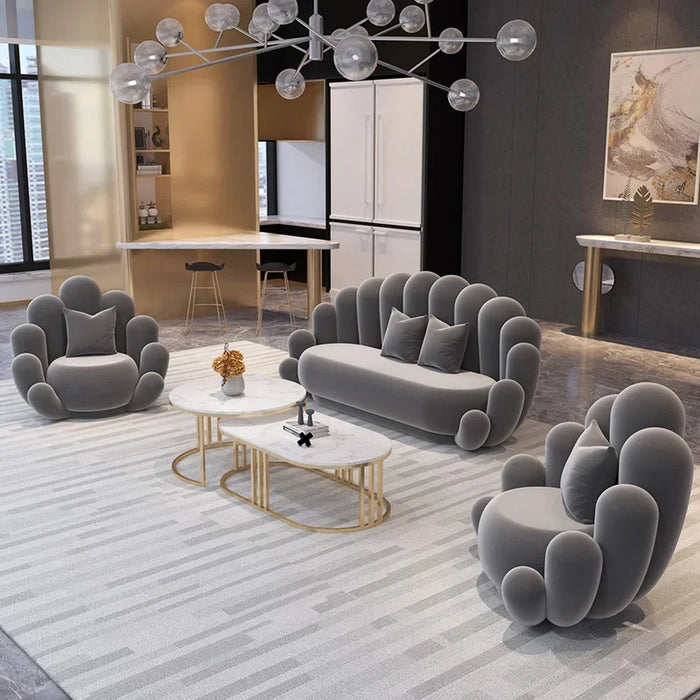 Nordic Office Coffee Table Combination Simple Modern Beauty Salon Reception Room Clothing Store Reception Lounge Sofa