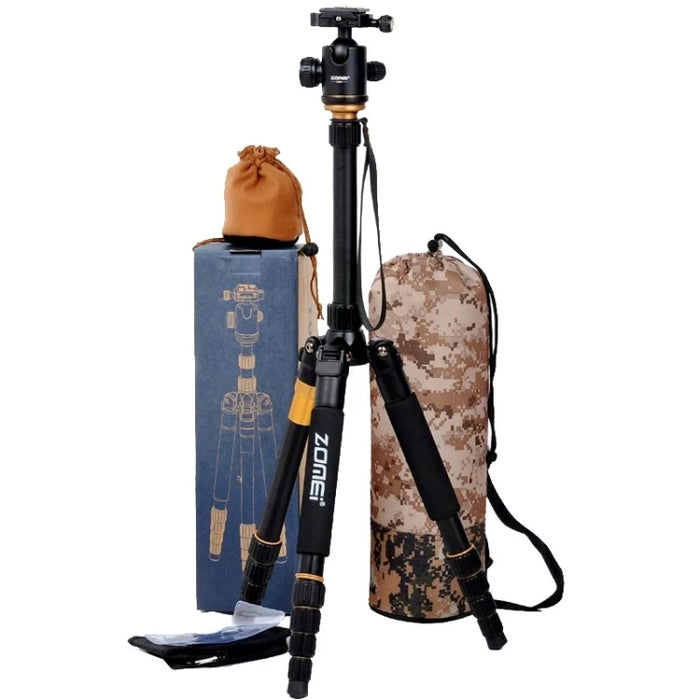 ZOMEI Z699 Portable Professional Travel Aluminium Material Tripod Monopod with Ball Head for Digital Camera Camera Stand Tripod