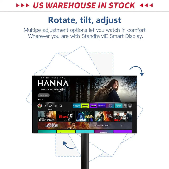 21.5 Inch HD Android Smart Screen Wireless Monitor Interactive Touch LCD Display With Built-in Battery Moveable Stand