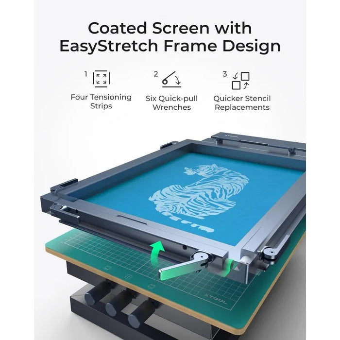 Printing Machine Multi-Color Kit, Screen Printing Kit with Pre-Coated Screen, Revolutionary Screen Printing Solution,