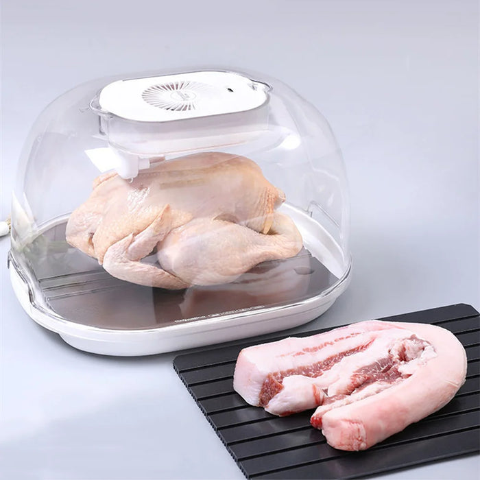 Multi-function Food Quick Thawing Preservation Box Thaw Plate Household Kitchen High-grade Thawer Dust-proof Table Thawing Plate