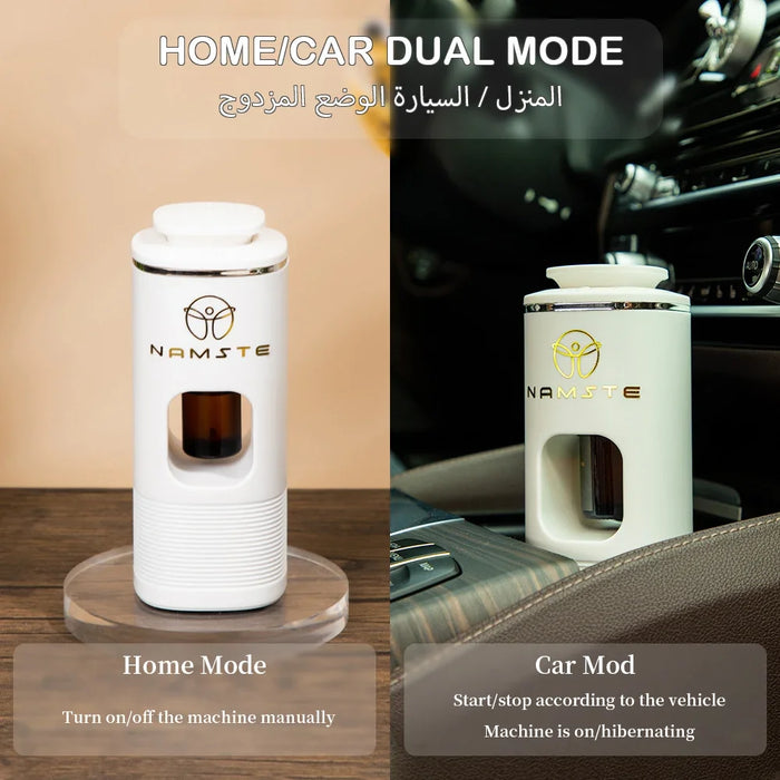 NAMSTE Dual Function Car Air Freshener Start and Stop Home Room Fragrance Aroma Diffuser Perfume Package 10ML Six Oil Pieces